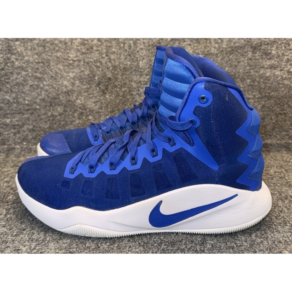 Nike Hyperdunk 2016 Men's 10.5 Royal Blue White Basketball Shoes 844391-441